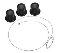 ifundom Lupa de Aumento Clip para Reparación de Relojes y Joyería, 4 Piezas (5X, 10x, 15x) Lentes de Vidrio y Estructura Metálica, Herramienta Portátil para Inspección Detallada