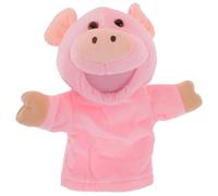 ifundom Marioneta de Mano Grande de Cerdo de Peluche Suave, Juguete Educativo Interactivo y Lavable, Marionetas de Animales para Juegos de Roles y Desarrollo Temprano