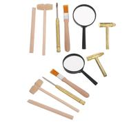 ifundom Martillos Cinceles Pinceles y Lupa para Excavación de Fósiles Gemas y Minerales Educativo para Exploradores