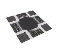 ifundom Material De Construcción para Mesa De Arena Intersección De Vías De Tráfico Y Tablero De Carretera Lateral - Tablero De Vías para Automóviles - De Escena 1150 Material De