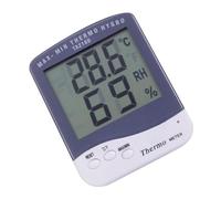 ifundom Medidor Temperatura Humedad Digital Interior Pantalla LCD Grande Termómetro Higrómetro Electrónico Sin Batería Fácil Lectura Máx Mín Para Casa Oficina