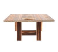 ifundom Mesa de Picnic de Madera para Exteriores Mesa Portátil para Vino con Soporte Estable para Camping Playa y Fiestas al Aire