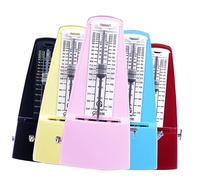 ifundom Metrónomo Mecánico De Alta Precisión Con Clic Audible y Sonido De Campana Color Para Piano y Guitarra Para Práctica Musical Casa o Estudio