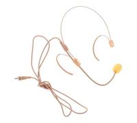 ifundom Micrófono Auricular Amplificador De Voz Omnidireccional Diseño Doble Gancho Uso Profesional para Profesores y Guías Headset Duradero con Cable Color Piel Cómodo para Largas Jornada