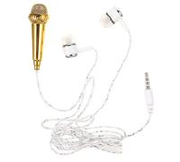 ifundom Micrófono Vocal Portátil Cable para Grabación De Voz Compatible De y Dispositivos Electrónicos Diseño y Elegante para Karaoke y Entretenimiento Familiar