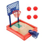 ifundom Mini Juego de Baloncesto de Dedos para Escritorio Tablero Azul Estilo Tibetano 1 Aro con 4 Balones Juego Interactivo Infantil para Desarrollo de Coordinación y Entretenimiento