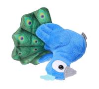 ifundom Mini Marioneta de Dedo de Pavo Real de Peluche, Muñeco Interactivo para Contar Cuentos, Juguete Educativo para Pequeños, Tamaño Mini Portátil, Accesorio para Juegos Creativos