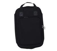 ifundom Mochila Para Baquetas De Batería Negra, Gruesa y Portátil, Capacidad Para 12 Pares De Baquetas De Madera De Arce 5a, Mochila Para Accesorios De Percusión y Transporte Cómodo