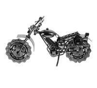 ifundom Modelo de Motocicleta Vintage de Metal con Ruedas Móviles Decoración Artesanal para Hogar y Colección para Entusiastas de Vehículos Tono Gris Envejecido Varios Estilos