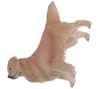 ifundom Modelo de Perro de Plástico Goldendoodle Realista 1 Pieza, Figura de Cachorro Simulada Educativa, Adorno Decorativo Resistente y Reutilizable para Juegos y Aprendizaje