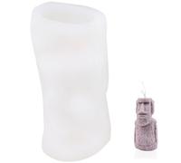 ifundom Molde de Silicona para Hacer Velas Perfumadas Forma de Estatua Isla de Pascua Molde para Velas DIY para Jabón y Manualidades Tamaño Pequeño Fácil de Desmoldar