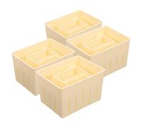 ifundom Molde Prensa de Tofu y Queso 4 Piezas para Fabricación Casera Diseño Compacto Adecuado para Cocina y Elaboración Artesanal
