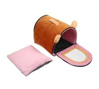 ifundom Nido Cálido para Hámster y Mascotas Pequeñas, Cama de Algodón para Invierno, Tamaño 35x29x29 Cm, Color Café, Cama para Dormir y Refugio Cómodo para Conejos, Erizos y Ardillas