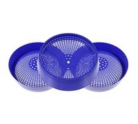 ifundom Nido de Cría para Palomas de Plástico Azul, Cuenco para Anidar Aves Gran Capacidad y Diseño Ligero, Paquete de 3 Piezas para Decoración y Fábrica de Huevos