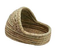 ifundom Nido para Conejos y Cobayas Cueva Natural y Segura para Hámsters y Erizos Cama Cálida y Cómoda para Mascotas Pequeñas Juguete Masticable Ecológico y Duradero