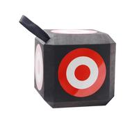 ifundom Objetivo de Tiro Portátil en Forma de Dado Multifunción, Resistente al Desgaste, Tamaño Compacto para Actividades al Aire Libre y Práctica de Flechas, Accesorio Colgante