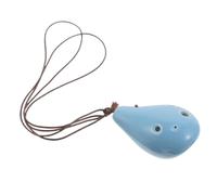 ifundom Ocarina De Cerámica De 6 Agujeros Flauta De Instrumento Musical Tradicional Chino De Viento En Tonalidad Alto Para Principiantes y Amantes De La Música