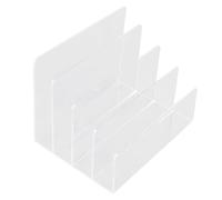 ifundom Organizador de Archivos de Escritorio Acrílico Transparente Estante Multifuncional para Documentos Libros y Sobres Expositor de Revistas Múltiples Rejillas para Oficina y