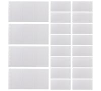 ifundom Páginas de Recambio Rayadas M5 para Cuaderno de 5 Anillas, 20 Hojas Trípticas Reutilizables, Papel de Recarga para Planificador de Trabajo, Bloc de Notas para Oficina y