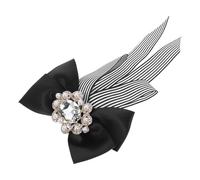 ifundom Pajarita Pre-Atada para Mujer Estilo Inglés Lazo de Tela de Aleación, Fácil de Llevar, No Daña la Ropa, Adecuado para Vestidos y Faldas, Tamaño 17X13 CM