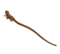 ifundom Palillo Fácil de Insertar Cabello de Madera Marrón Diseño Vintage de Gato Previene Deslizamientos Accesorio para Chicas Adolescentes en Celebraciones
