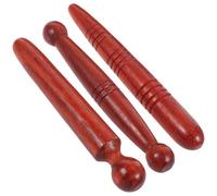 ifundom Palitos de Masaje Retro de Madera 3 Piezas para Alivio de Dolores y Estimulación de Puntos de Acupuntura, Uso en Masajes y Relajación Auditiva Varios estilos