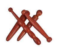 ifundom Palos de Masaje de Pies de Madera 4 Piezas Punta Redonda y Varilla en Forma de Calabaza, Herramienta Manual para Acupuntura, Portátil para Mejorar Circulación y Aliviar Fatiga