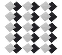 ifundom Paños de Limpieza para Joyas y Plata 100 Unidades 8X8 CM Gamuza Doble Cara Gris y Negro Paño Profesional para Pulir y Cuidar Joyería Relojes y Monedas Adecuado para Uso Diario y