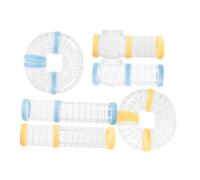 ifundom para Hámster Kit de Tubos Transparente para Jaula Accesorios para Mascotas DIY Juego de 2 Piezas Seguro y Divertido para Hámsters