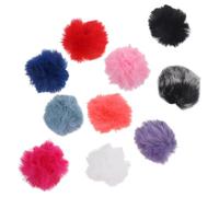ifundom Parabrisas Peludo para Micrófono de Solapa, 10 Unidades Color Surtido, Funda Antiviento Lavable y Reutilizable para Grabación al Aire Libre, Reducción de Ruido del Viento, Tamaño
