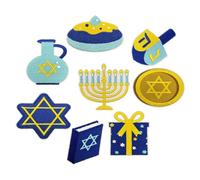 ifundom Parches Bordados Termoadhesivos para Janucá 8 Piezas Diseños de Estrella y Menorá Apliques Festivos para Coser y Planchar Mochilas Ropa y Accesorios de Celebración Judía