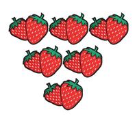 ifundom Parches Termoadhesivos Bordados de Fresa Roja 6 Unidades Apliques de Tela para Coser o Planchar Ropa Chaquetas Vaqueros y Mochilas Transferencias Termoadhesivas de Frutas