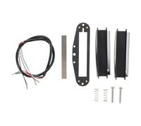 ifundom Pastilla Eléctrica de Doble Bobina Mini para Guitarra St Pastilla Humbucker sin Ruido Kit de Doble Riel Caliente Negro para Actualización y Partes de Guitarra Eléctrica