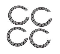 ifundom Pegatina Negro Piezas de Diseño de Folk Práctico 4 Apariencia Pvc para Orificio Sonido Clásica Hermosa para Accesorios de Guitarra