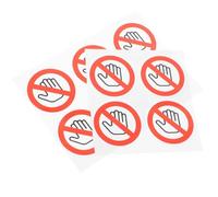 ifundom Pegatinas de Advertencia No Tocar Autoadhesivas de Vinilo 80 MM Diámetro 10 Unidades para Seguridad Industrial y Señalización de Maquinaria Peligrosa