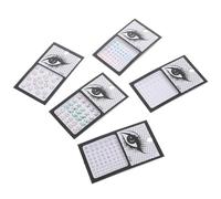 ifundom Pegatinas de Gemas de Imitación Adhesivas para Cara y Uñas, 5 Hojas Gemas Faciales Ab, Perlas 2.3-4 Mm y Formas Variadas, Accesorios para Disfraces y Maquillaje