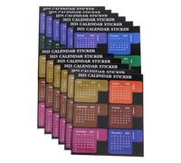 ifundom Pegatinas de Índice de Calendario 2025 Autoadhesivas, 12 Hojas Multifuncionales para Planificación Mensual, Pegatinas Decorativas para Agenda, Cuaderno y Organización Escolar