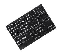 ifundom Pegatinas para Teclado de Ordenador en Inglés, Negro PVC