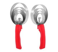 ifundom Peine de Aseo Reversible de Acero Inoxidable para Ovejas y Cabras Mango Ergonómico y Doble Cara para Limpieza y Cuidado