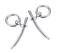 ifundom Pendientes Colgantes de Acero Inoxidable Estilo Retro Diseño Gótico y Urbano de Pendientes de Moda para Hombre y Mujer Accesorios de Oreja Únicos y Llamativos