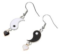 ifundom Pendientes Colgantes Yin Yang para Mujer Diseño Tai Chi de Gota Hipoalergénicos Joyería de Moda para Adolescentes y Uso Diario