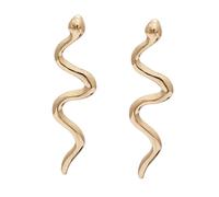 ifundom Pendientes Serpiente de Aleación para Mujer Aretes Pequeños Estilo Geométrico Colgantes Elegantes Color Dorado Joyería Moderna para Accesorios de Moda