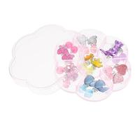 ifundom Pendientes Sin Perforación Para Niños y Niñas Clip De Oreja, Tamaño Pequeño, Diseño De Dibujos Animados, Accesorios Para Fiesta y Uso Diario, Set De 7 Pares Caja Organizadora