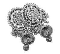 ifundom Pendientes Vintage Étnicos para Mujer en Aleación Plateada, Ligeros Detalles Finos, Ideales para Fiesta y Uso Diario, Estilo Boho Sofisticado