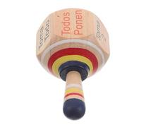 ifundom Peonza de Madera Artesanal 1 Pieza 6.5x10 Cm, Juguete Giroscópico Rotado, Obsequio de Juego Educativo para Fiestas y Decoración, Portátil y Fácil de Usar