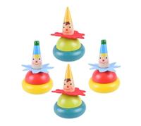 ifundom Peonza Giratoria Interactiva para Niños 4 Piezas Tamaño Pequeño Colores Aleatorios Juguete Giroscópico Educativo para Hogar Fiestas y Desarrollo Motriz Color Aleatorio