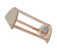 ifundom Percha De Madera para Pollitos Columpio Natural Madera Pulida Soporte Mediano para Gallineros Descanso y Entrenamiento Aves Domésticas Criadoras