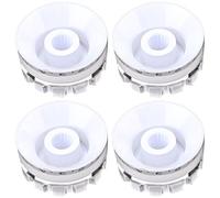ifundom Perillas de Potenciómetro de Plástico Blanco Escala y Anti-corrosivas para Guitarra Eléctrica, Paquete de 4 Piezas Modelo Gd77, Accesorios para Guitarra Profesional