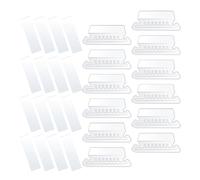 ifundom Pestañas Colgantes para Carpetas de Archivos de Pvc Transparente, 200 Unidades de Clips y 200 Hojas, Etiquetas de Índice para Oficina y Estudiantes, Organizador Portátil