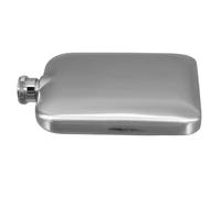 ifundom Petaca de Acero Inoxidable Acabado Mate, Diseño Cuadrado y Capacidad de 177 Ml, Frasco Portátil para Uso en Camping, Viajes y Actividades al Aire Libre, para Whisky o Vino